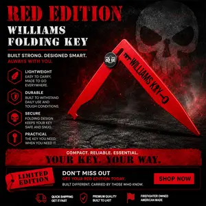 Red Folding Williams Key