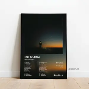 Destroy Lonely - NS+ Ultra -  Album Print - Hip Hop Album Poster - Personalized Album Cover - Destroy Lonely Poster -  Album, Unframed