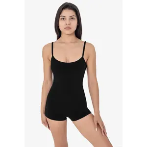 83022GD-SH - Garment Dye Spaghetti Scoopback Short Biketard