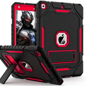 Case for iPad 9th/8th/7th Generation 2021/2020/2019(10.2 inch), Heavy Duty Military Grade Shockproof Rugged Protective 10.2" Cover with Built-in Stand for iPad 9 8 7 Gen