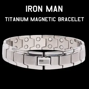 Iron Man Armor Titanium Magnetic Bracelet TT: Helps Pair Veterans With A Service Dog Or Shelter Dog