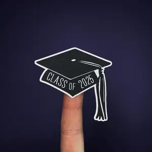 Class of 2025 Graduation Cap Sticker- Graduation Announcement- Party Favor Sticker
