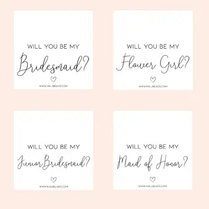 Personalized Graduation & Gift Cards – Bridesmaids, Flower Girl, Thank You, and Congrats Cards with Packaging