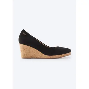 Riera Suede Cork Wedges
