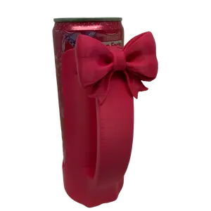 12oz Slim Can Holder w/ Bow