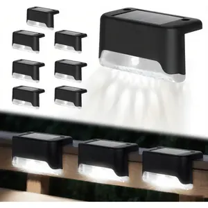 Solar Powered LED Outdoor Deck Lights - Multiple Packs (8/16/32 Count) Waterproof Step & Outdoor Pathway Lights for Stairs, Fence, Outdoor Pathway Light