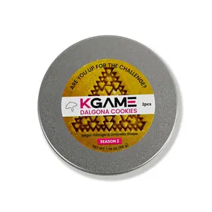 Kgame Season 2 Korean Dalgona Honeycomb Toffee Candy Snacks, Sweet Treat in Metal Tin, Ideal for US Consumers