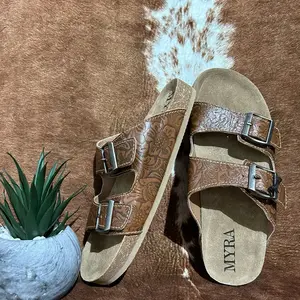 Maggie Hand-tooled Sandals