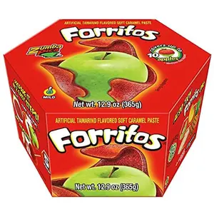 Tamarind Flavor Soft Paste for Apples - Tamarindo Mexican Candy - Forritos para Manzanas (5 Count) Snack Candies Sweet