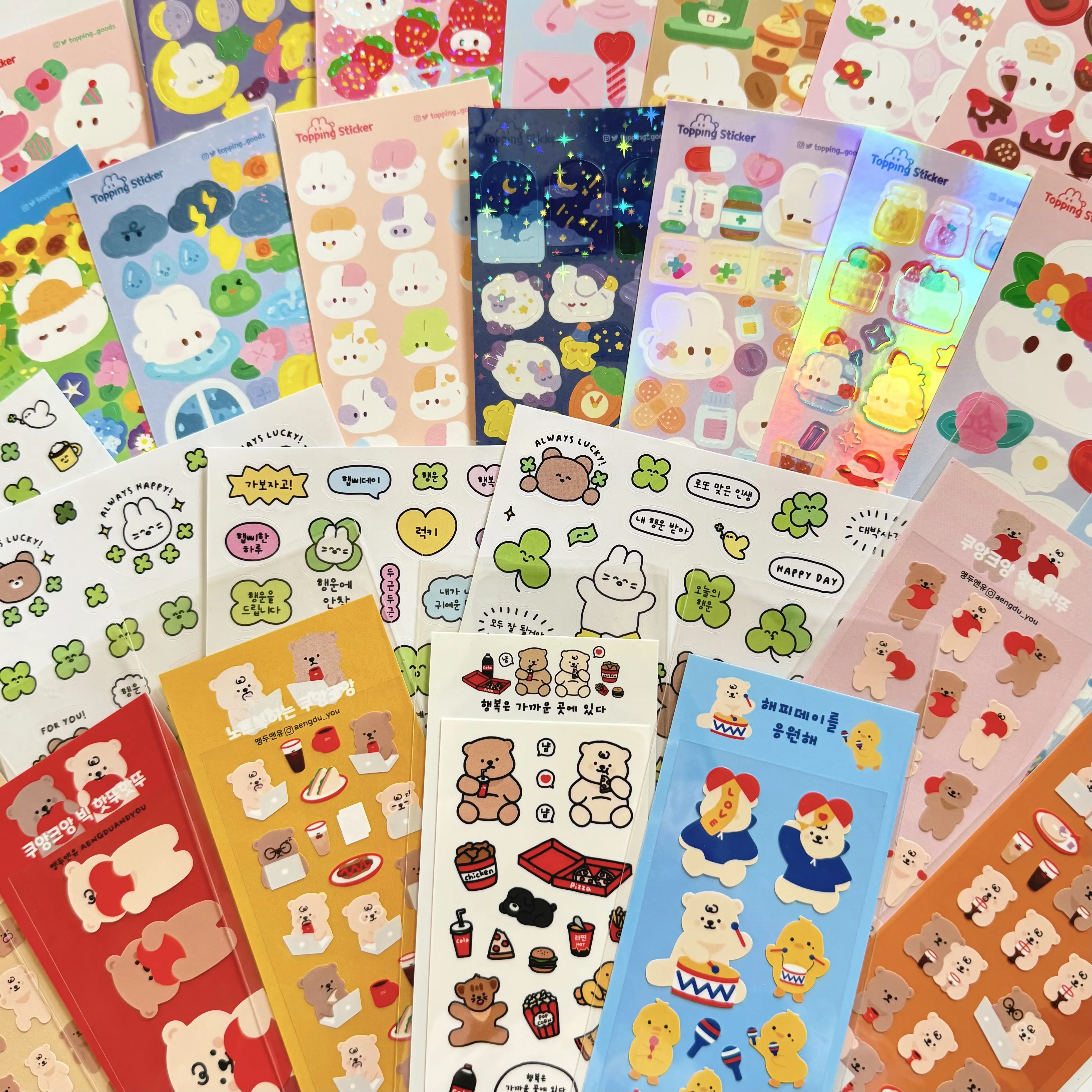 korean sticker sheets / korean deco sticker sheets