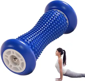 Foot Massager Roller - Suitable for Yoga and Fitness, Textured Deep Tissue Design, Compact Body Shaping, Durable Plastic Home Muscle Relaxation Device, Portable Massage Tool