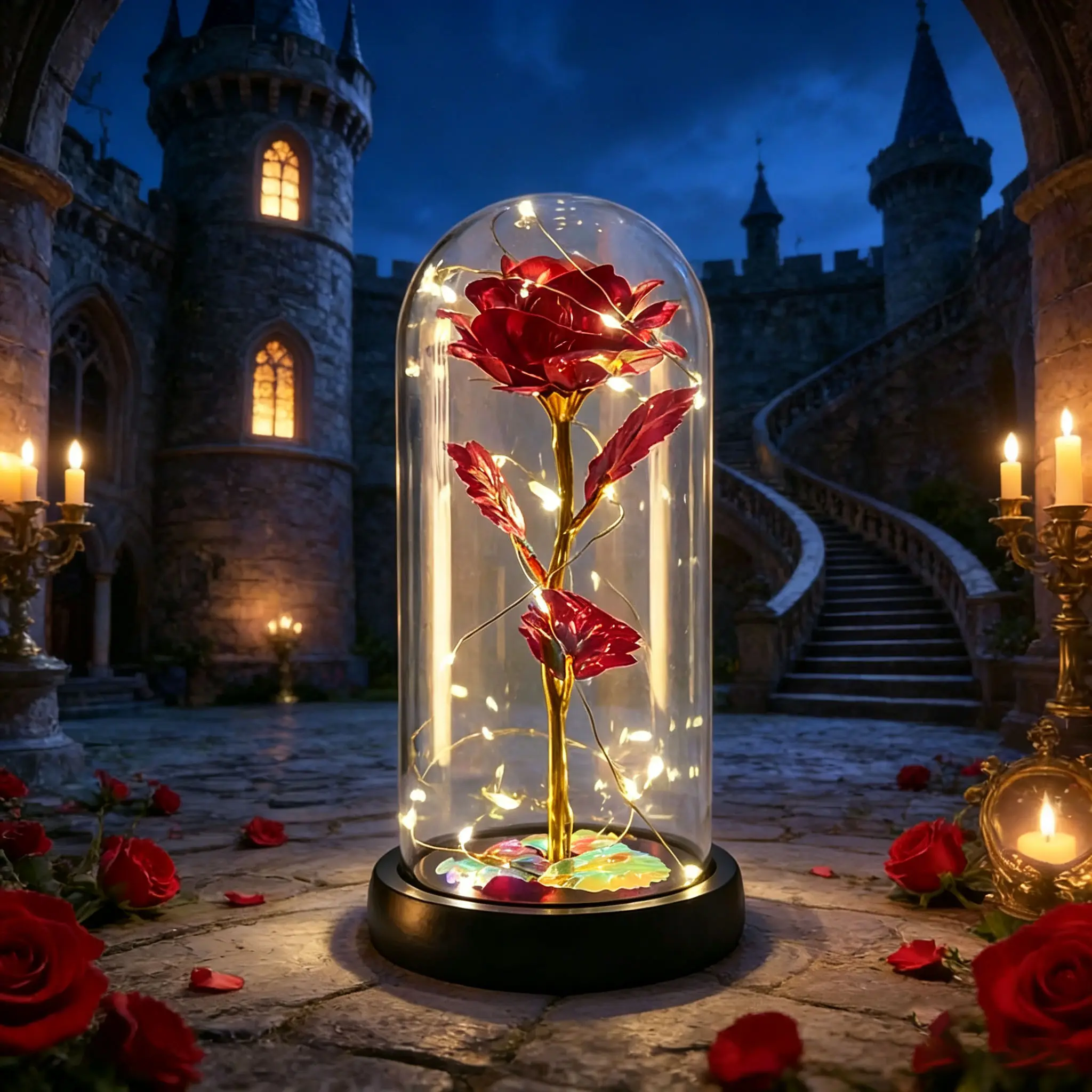 Gifts LED Everlasting Rose Eternal Flower,Romantic Creative Gifts for Women-Valentine's,Day, Mother's Day, Birthday, Memorable Dates Graduation luxury valentines Gifts for Her Anniversary gift for wife daughter Surprise Idea for LOVE(Red))