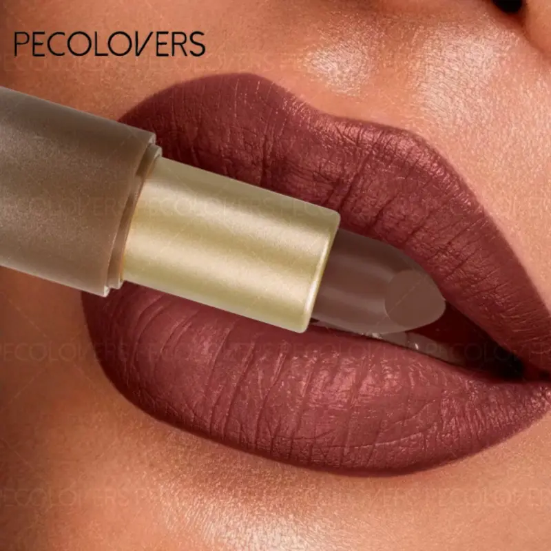 Waterproof Longlasting Matte Lipstick Intensely Pigmented, Not Sticky, Not Greasy, Makes Lips Look Fuller, Lasting Makeup, Portable Travel Makeup