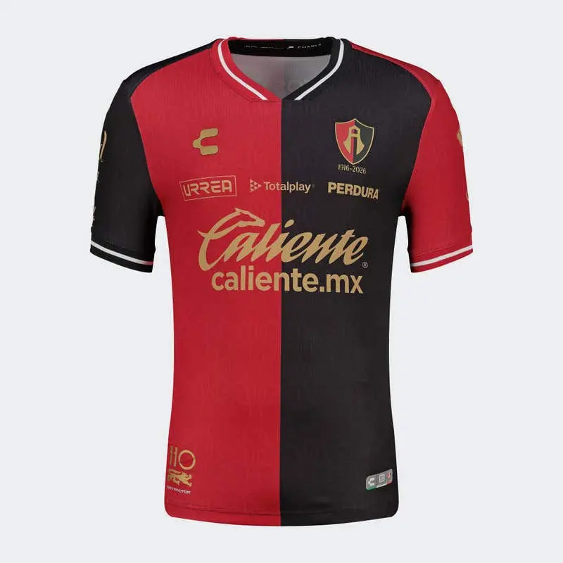 Atlas 26-27 Home Soccer Jersey, Breathable Game Day Sports Shirt, Short Sleeve, Quick-Dry Football Shirt, Liga MX Fans Jersey