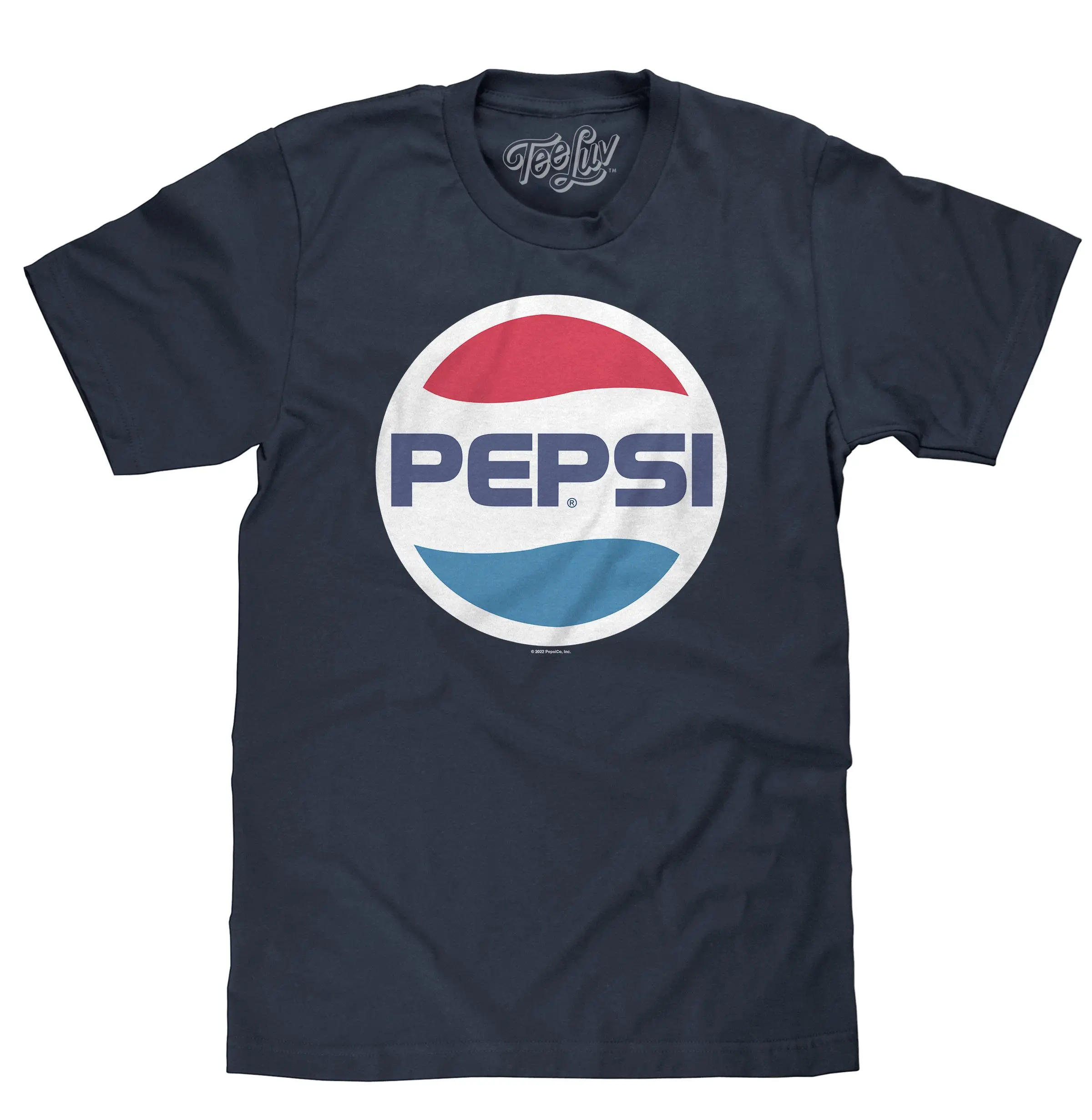 80s Pepsi Logo T-Shirt - Navy Blue