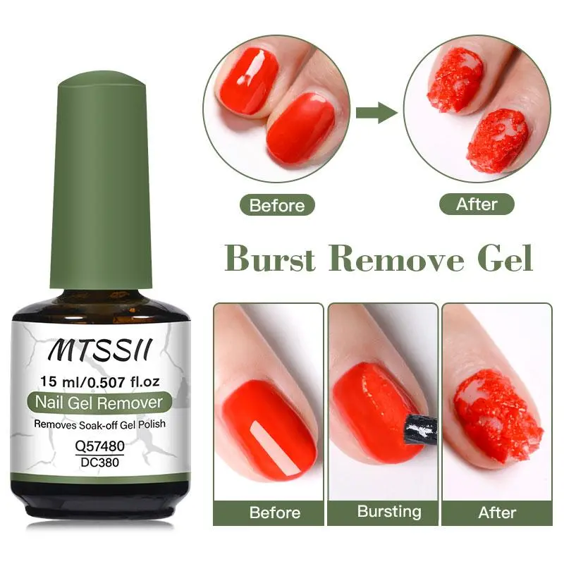 Gentle Gel Nail Polish Remover, 1 Piece Professional Nail Gel Remover for Soak-off Gel Polish, Manicure Pedicure Remover, Nail Art Supplies, Gel Remover for Nails, Nail Products