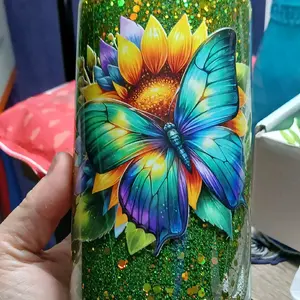 16 oz GLASS LIVE SNOWGLOBE TUMBLER