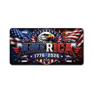 America Eagle License Plate, 1776 2026 Patriotic Vanity Tag, Bald Eagle Car Plate, Red White Blue Auto Decor, 4th of July Gift, Truck Sign, Home Gifts