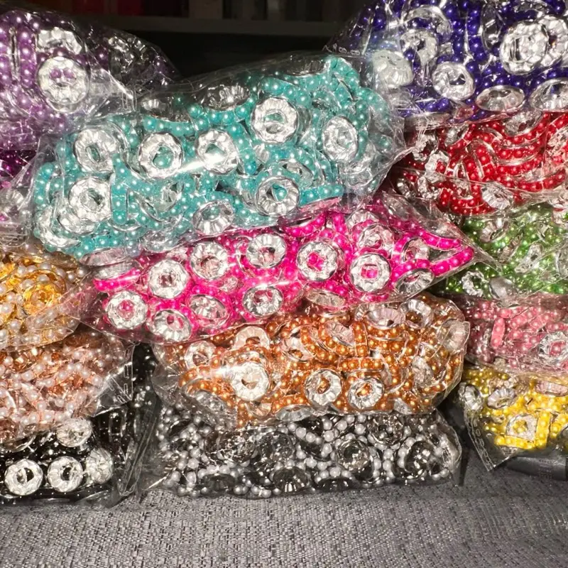 10mm and 12mm pearl metal spacers - $7 for 50g, mix and match!