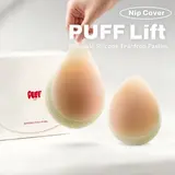 PUFF Lift Nip Covers, Teardrop Lift Silcone Pasties Women Adhesive Bras Reusable, for Strapless Backless