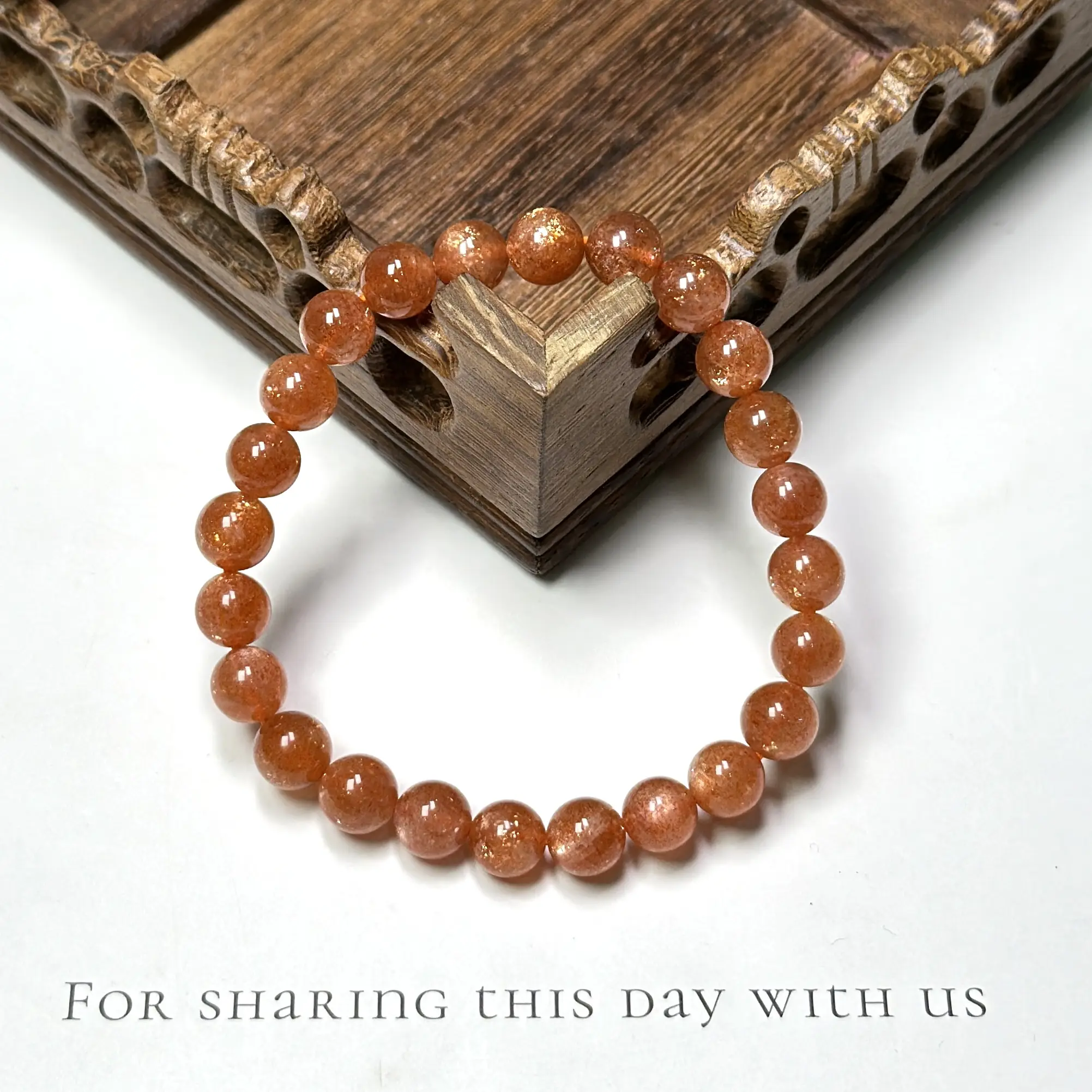 Rich Spark Natural Sunstone Bracelet, Sun-Drenched Crystal Jewelry Accessory for Women gemstone
