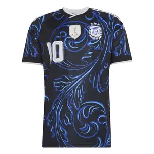 UniseUnisex Football Lionel Messi Argentina National Team FIFA x World Cup 2026 Away Player Jersey - Black