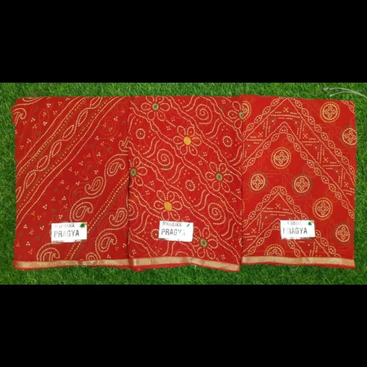 Women's Traditional Dress: Summer Chunri Print Saree with Falls Pico