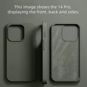 Original Liquid Silicone Case Smartphone For iPhone 13 12 11 14 15 16 17 Pro Max 15 Plus Apple Air Shockproof Protective Cover Phone Accessories