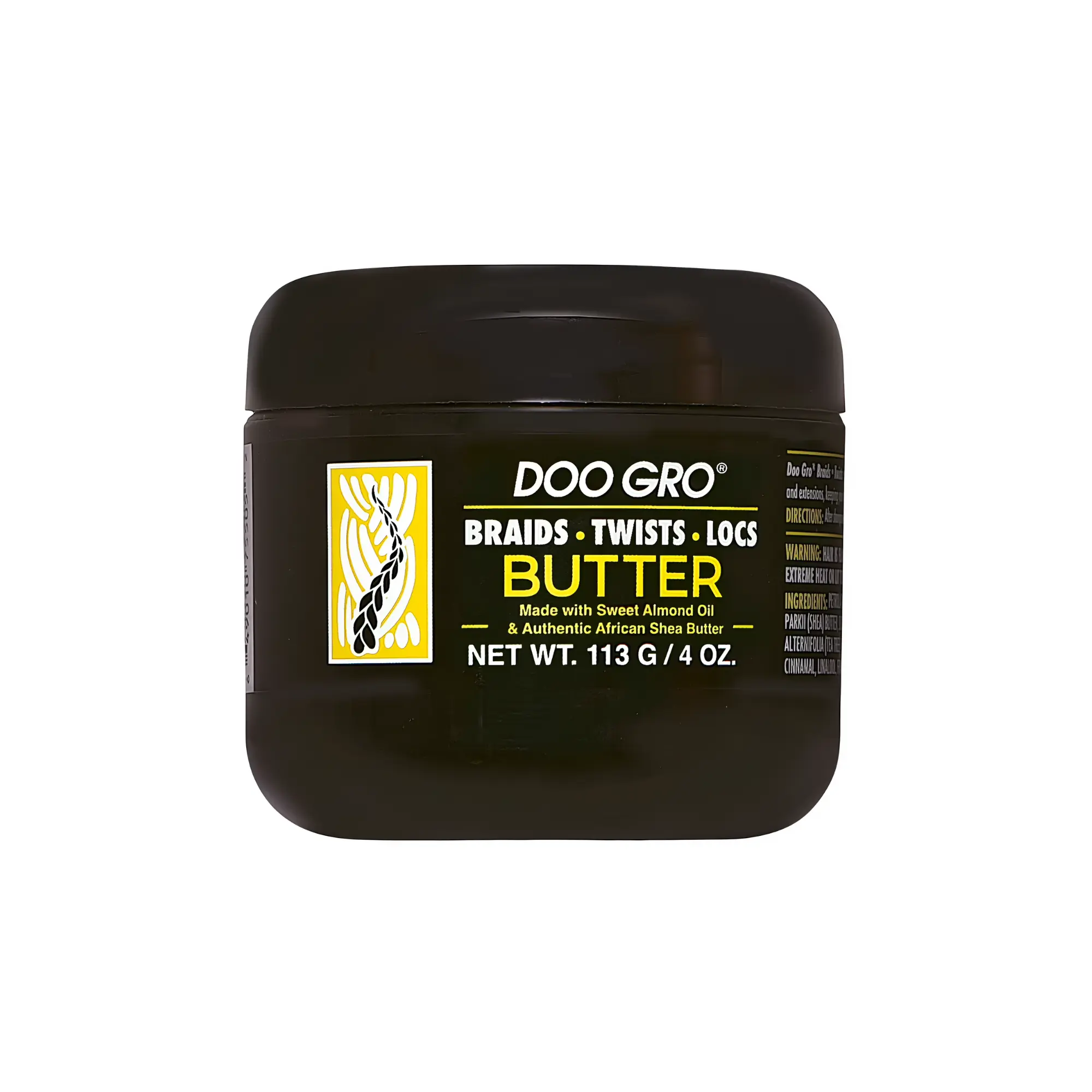 DOO GRO Braids, Twists & Locs Butter - Haircare Moisturizer with Shea Butter, Tea Tree Oil & Sweet Almond Oil for Protective Style Care