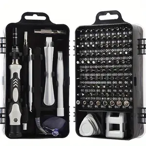 115-Piece Multi-Function Screwdriver Set, Replaceable Screwdriver Bits, Precision Tools for Computer Repair, Mobile Devices & Watches, Abs Material, No Power Needed, Includes Storage Box
