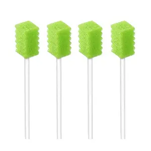 (250 Pack) Disposable Oral Swabs, Sterile Dental Sponge Swabsticks Unflavored for Mouth, Gum Cleaning