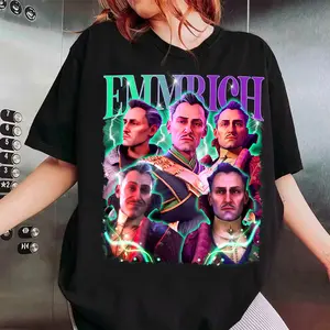 Emmrich Volkarin the Necromancer T-Shirt, Dragon Age Veilguard, Gamer T-Shirt, Fantasy T-Shirt, Gaming Apparel, Dragon Age Veilguard