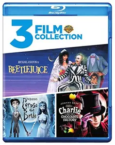 USED-Beetlejuice / Charlie and the Chocolate Factory / Tim Burton's Corpse Bride (Blu-ray)