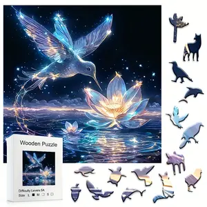 501 Colorful Hummingbird Educational Toys, Unique Party Game Gifts, Jigsaw Puzzles, Birdie Jigsaw Puzzle, Wooden Jigsaw Puzzle, Decorative Art Paintings, Holiday Gifts
