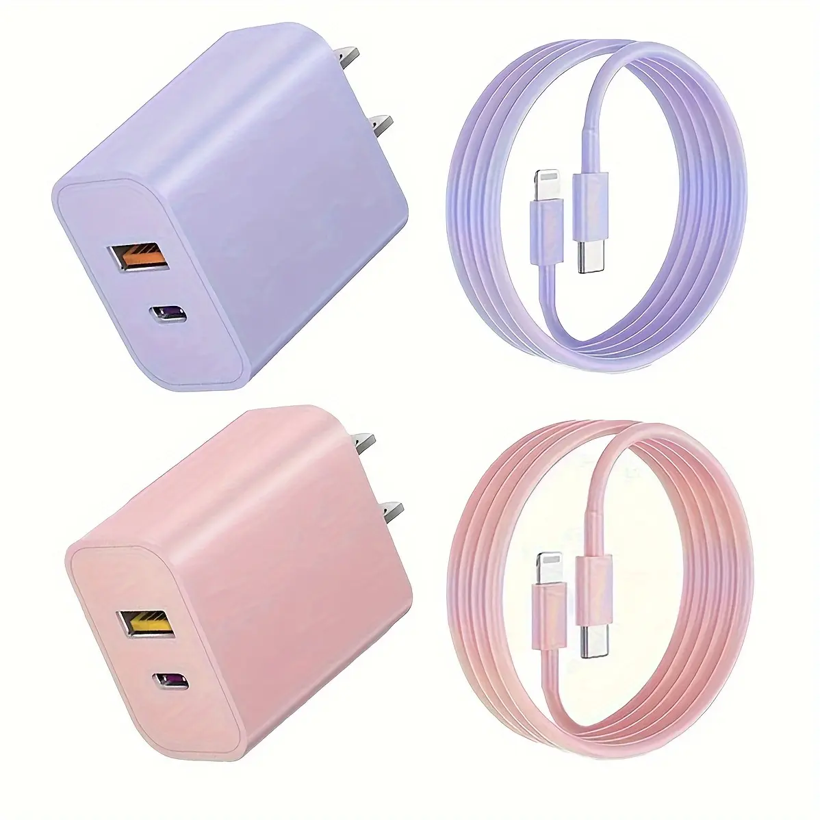 JOZASHON for iPhone 14/13/12 20W Dual Port Power Adapter Usb C Charger  with 6ft MFi Certified Charging lightning Cable, for iPhone 14/13/12/11/XR/X/X Max Electronic Smartphone and Cellphone