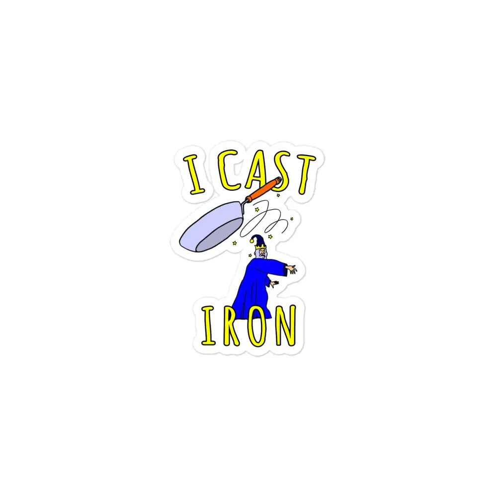 I Cast Iron sticker I Cast Iron sticker