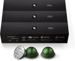 Nespresso Capsules Vertuo, Stormio, Dark Roast Coffee, 30-Count Coffee Pods, Brews 7.8oz. Beverage