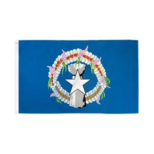 3x5ft Northern Marianas Poly Flag, Decorative Banner, Dye Sublimation Wall Hanging Backdrop for Home & Party Supplies