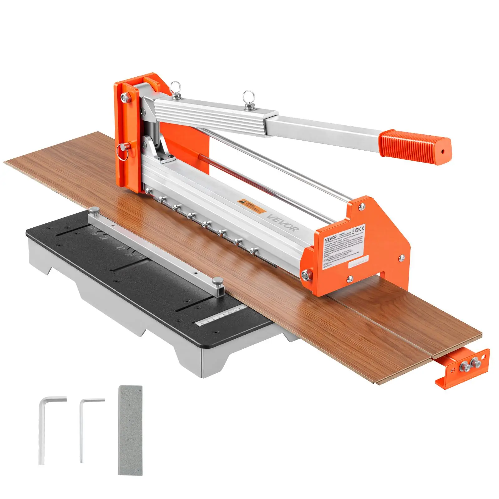 【SummerFinds】VEVOR 12 inch Vinyl Floor Cutter, 16mm Thick Laminate Flooring Cutter with Upgraded Labor-Saving Aluminum-Alloy Lever, Telescoping Support Plate, Cuts Engineered Wood, LVT, VCT, SPC, LVP, WPC