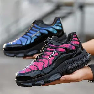 Steel Toe Shoes for Men Women Composite Toe Shoes Indestructible Safety Shoes Lightweight Steel Toe Sneakers Slip Resistant Puncture Proof Air Cushion Breathable Industry Construction Work Shoes Footwear Comfort Boy Closed Worker Pink Decor