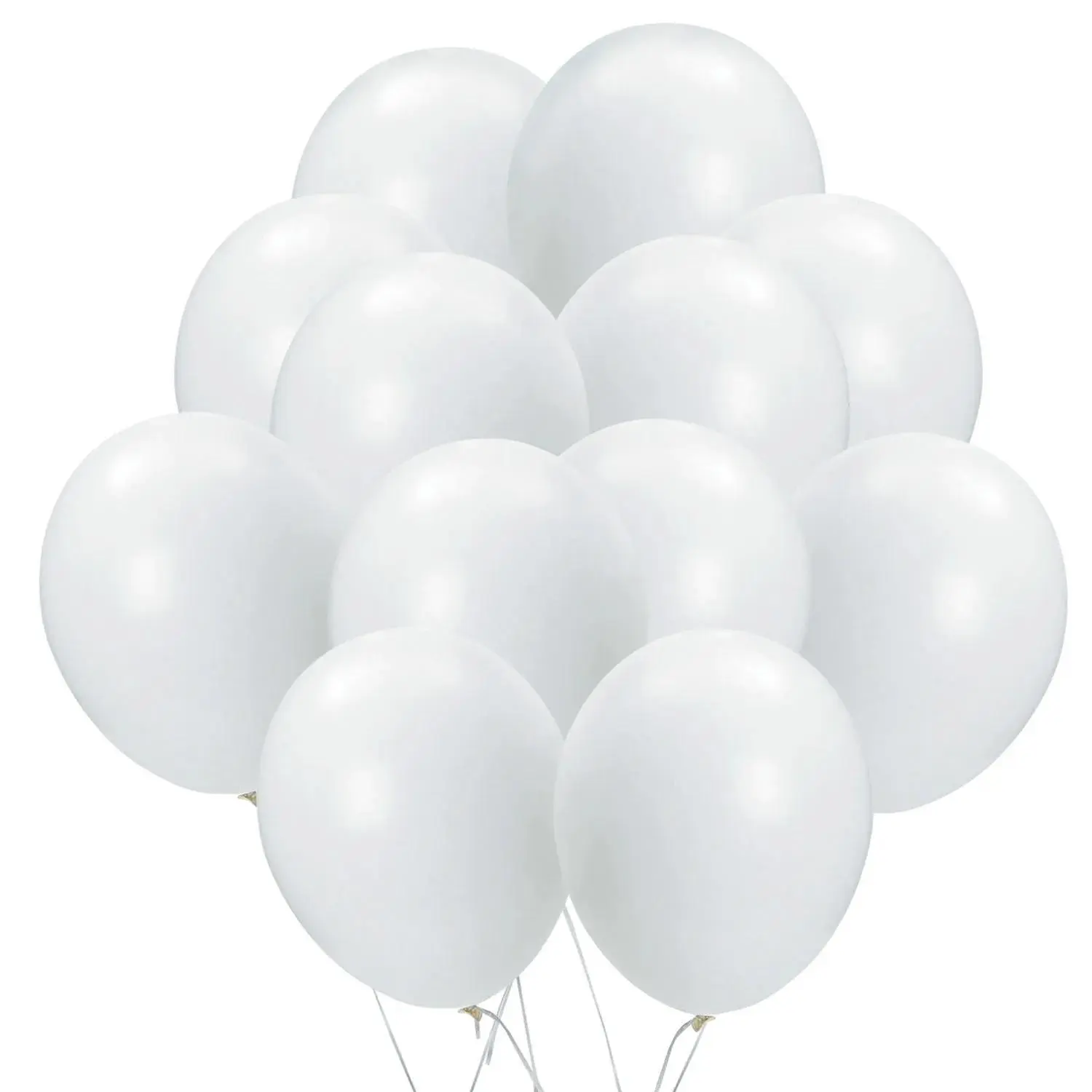 Bulk 144 Pc. Elegant Bright White 11" Latex Balloons Party Décor