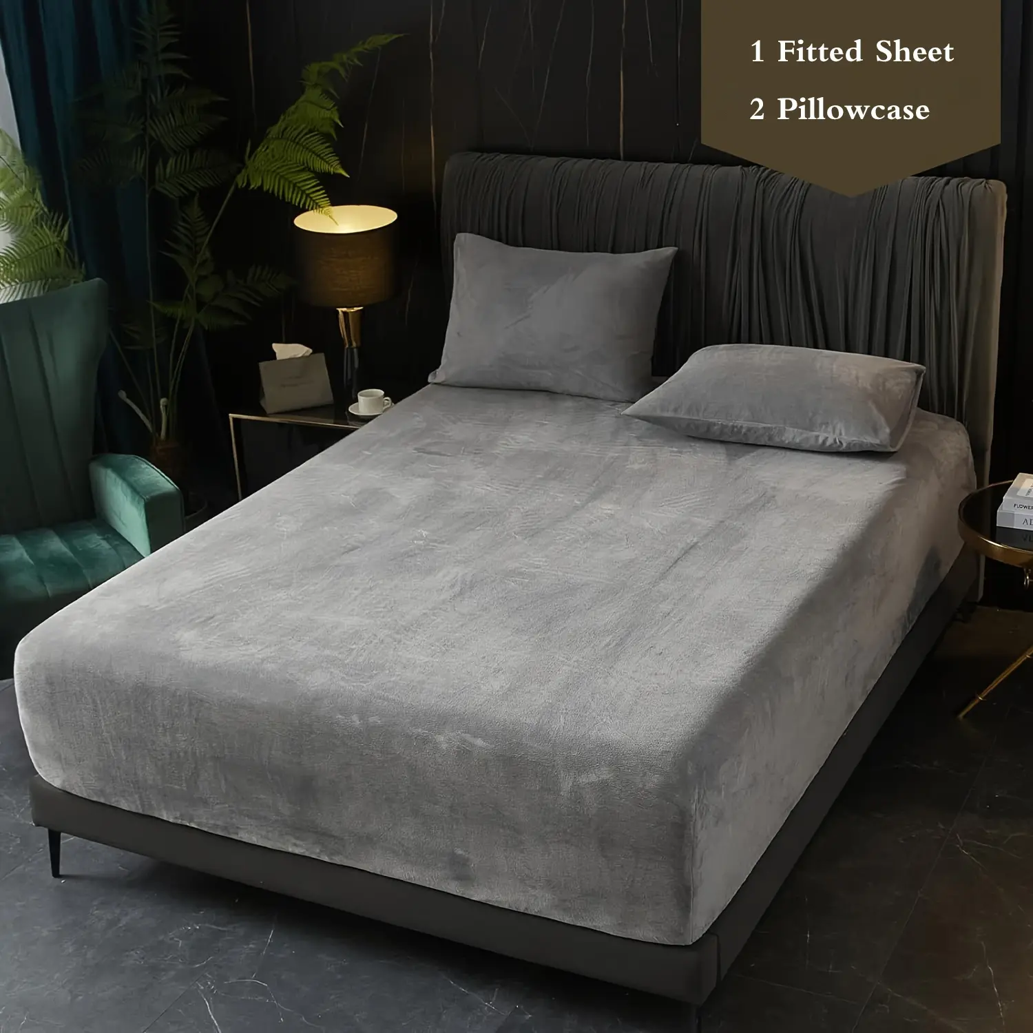Luxury Velvet Bedding Set, Hotel Style Bedding, Soft Comfy Bedding, Soft & Durable Fabric, Deep Pocket Design, Elastic Fit, All-Season Comfort, Soft Bedding Sheet, Multiple Colors Available, Soft Bed Sheets, Soft Bedding Sets