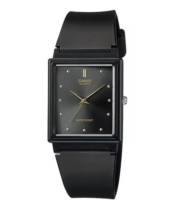 Casio Unisex Black Analog Watch with Black Dial - MQ-38-1A