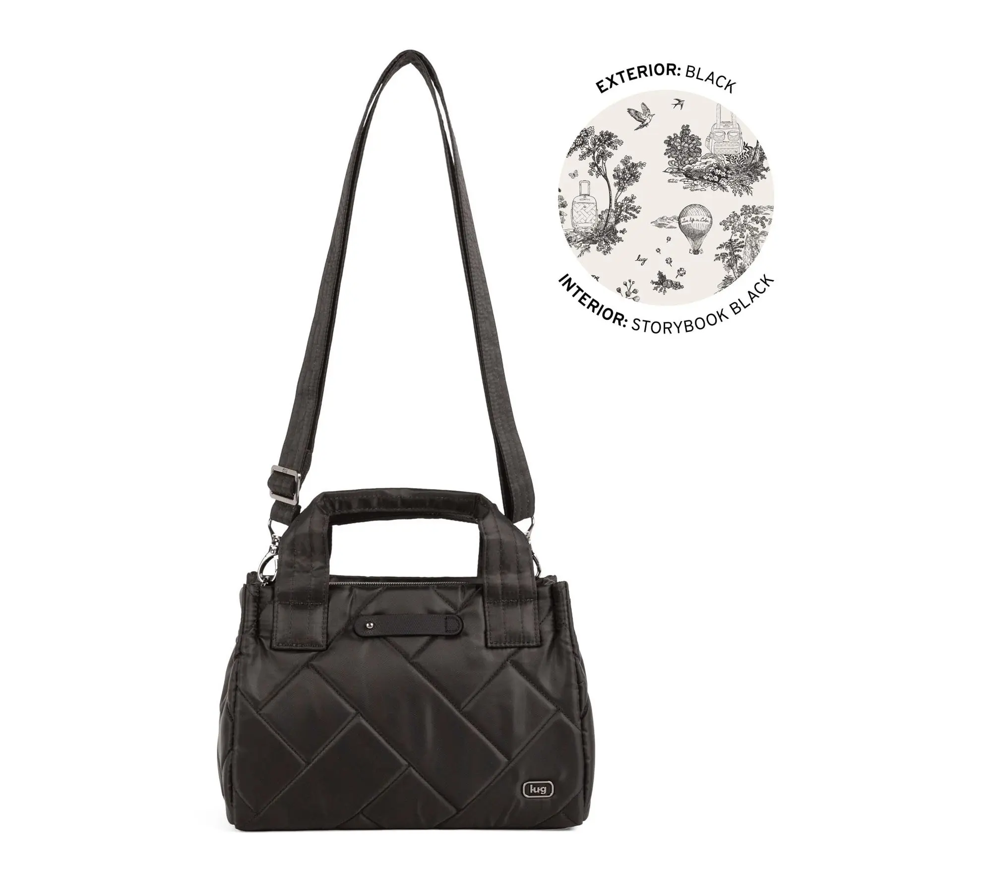 Lug Classic Quilted Crossbody with Tote Handles - Jitterbug