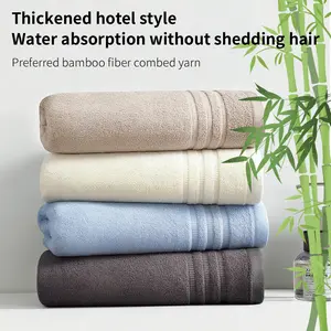 Set of 4 Bamboo Fiber Hand Towels, face towels,Thick Soft Absorbent Face Cloths for Adults, Breathable Comfortable Washcloths for Daily Use, Absorbent Thickened Towels, Water Absorbent Towel