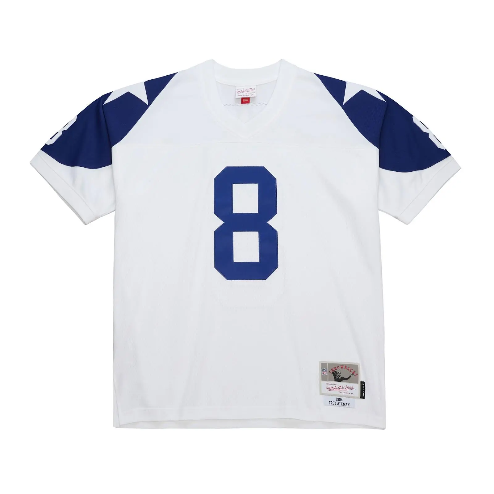Troy Aikman Dallas Cowboys 1994 White Legacy Jersey NFL Throwback Mitchell & Ness