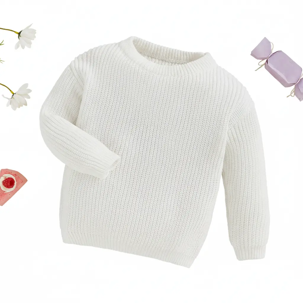 Global Baby Toddler Baby Fall Winter Sweaters, Kids Long Sleeve Knitted Solid Thick Pullover Clothes Children's high collar knitted top, children's turtleneck sweater