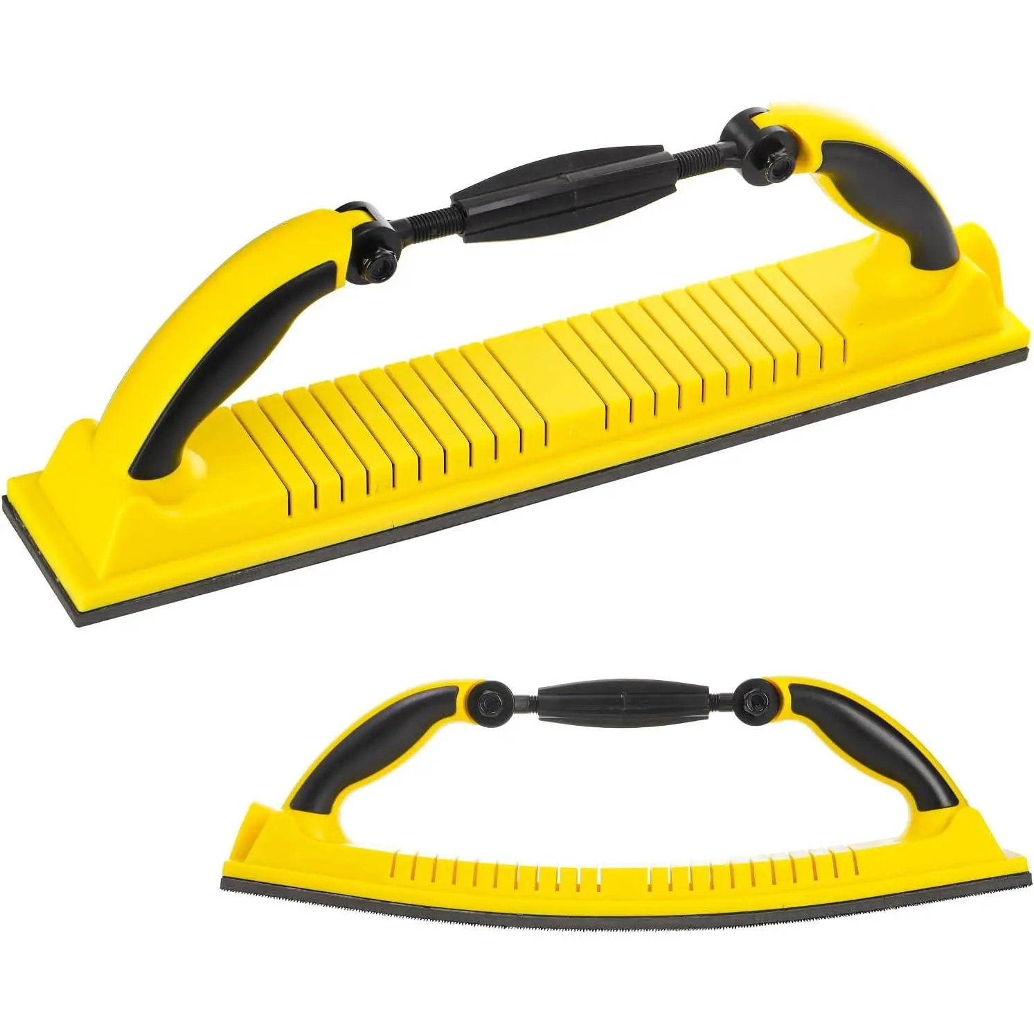 Hand Sanding File Block - Polyurethane, 70x400 mm Adjustable Radius Flex Longboard Sanding Block with Hook & Loop Backing, Compatible with Continuous Rolls Sandpaper Sheets for Auto Shops, Home & Craft Projects (Offers Comfortable Sanding Experience)