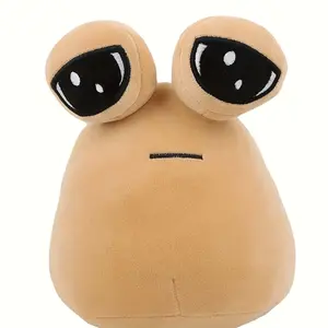 My Pet Alien Pou Plush Toy, Soft Huggable, Perfect Gift for Friends, Halloween Decoration, Birthday Present, Christmas Home Decor, Room Decoration Game