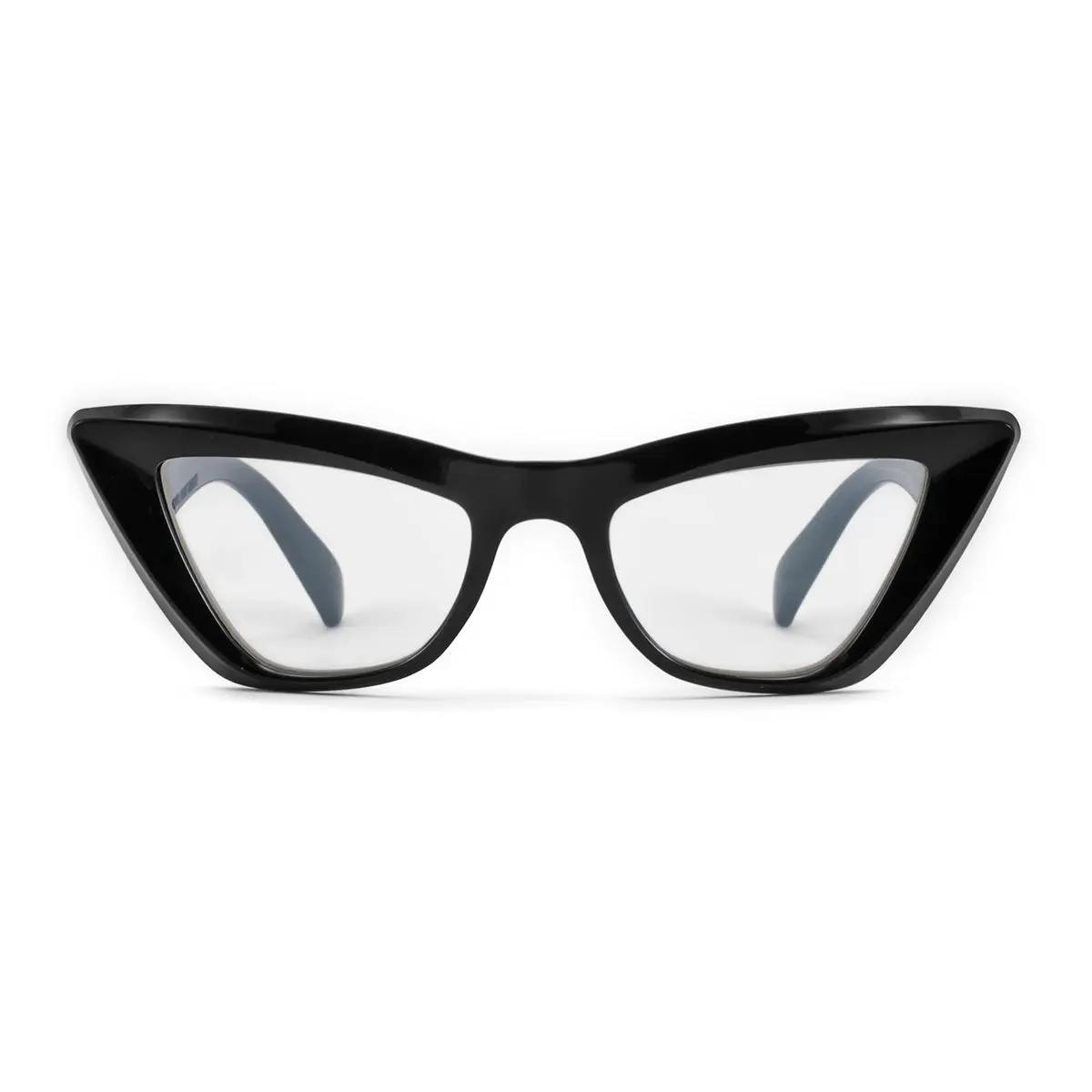 Infinit Linz Cat Eye Eyeglasses, Black Shiny